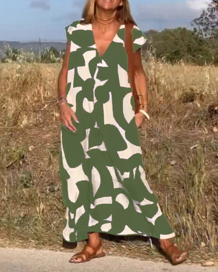 Kendall - Lässiges Abstract Kleid
