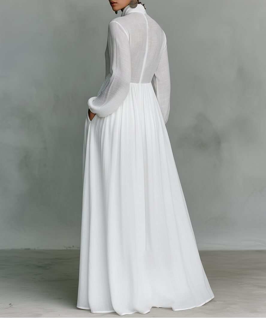 Serena - Elegantes Button-Down Maxikleid