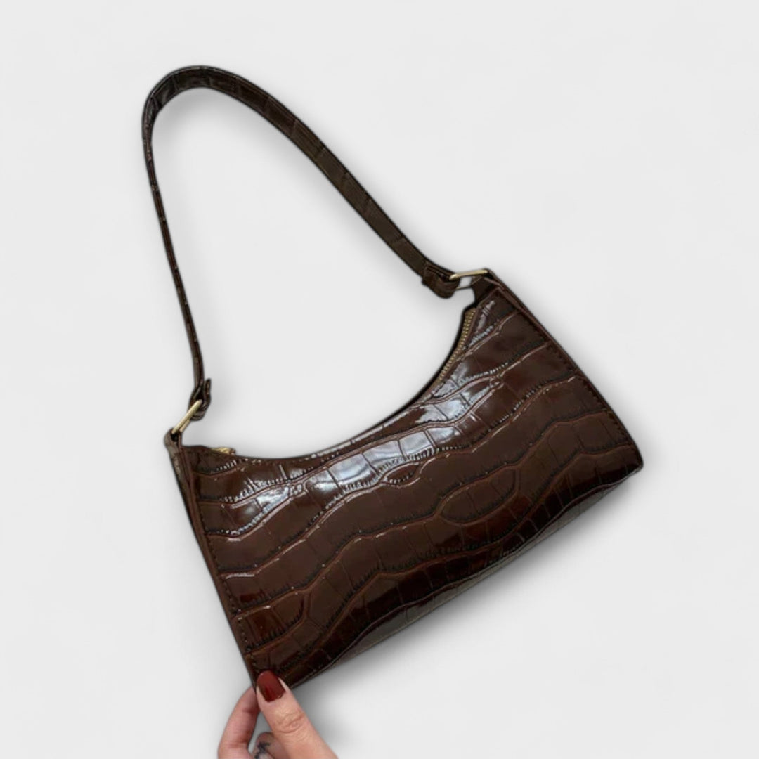Eleanor - Glänzende Lederhandtasche