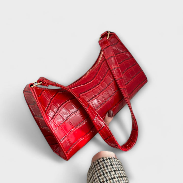 Eleanor - Glänzende Lederhandtasche
