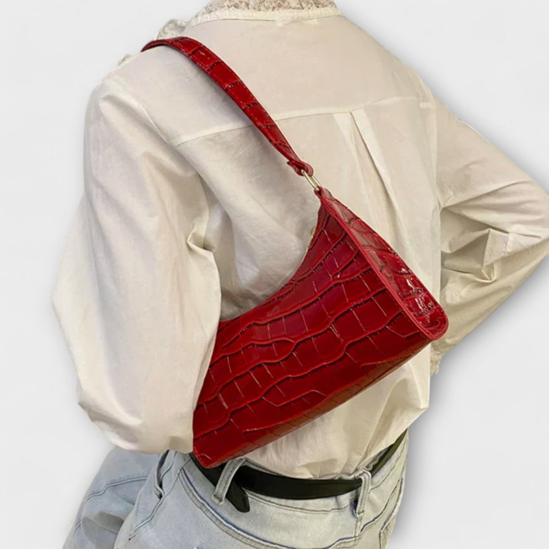 Eleanor - Glänzende Lederhandtasche