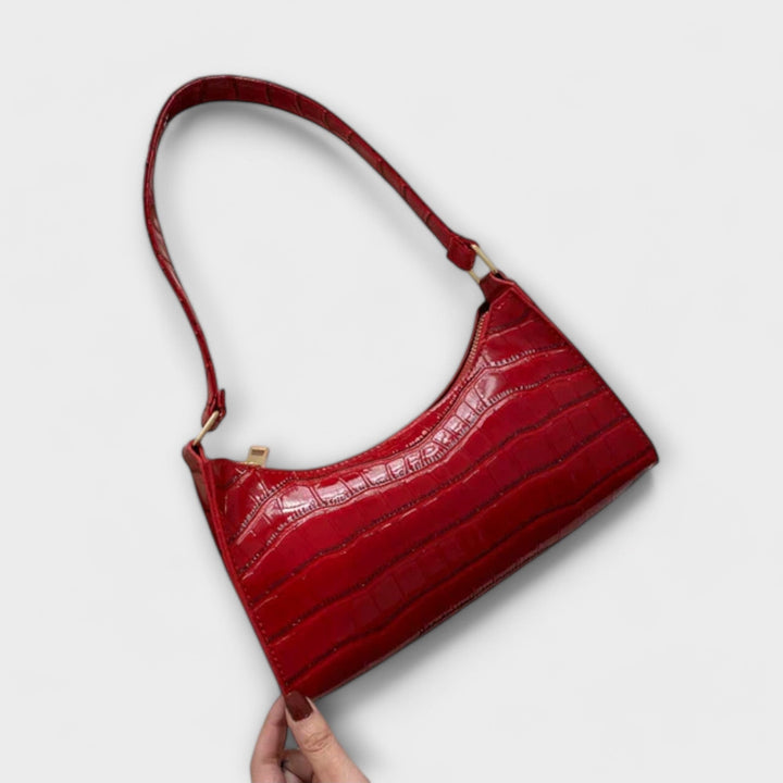 Eleanor - Glänzende Lederhandtasche