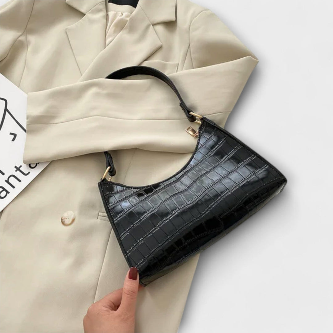 Eleanor - Glänzende Lederhandtasche