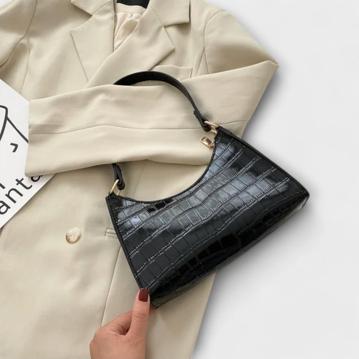 Eleanor - Glänzende Lederhandtasche