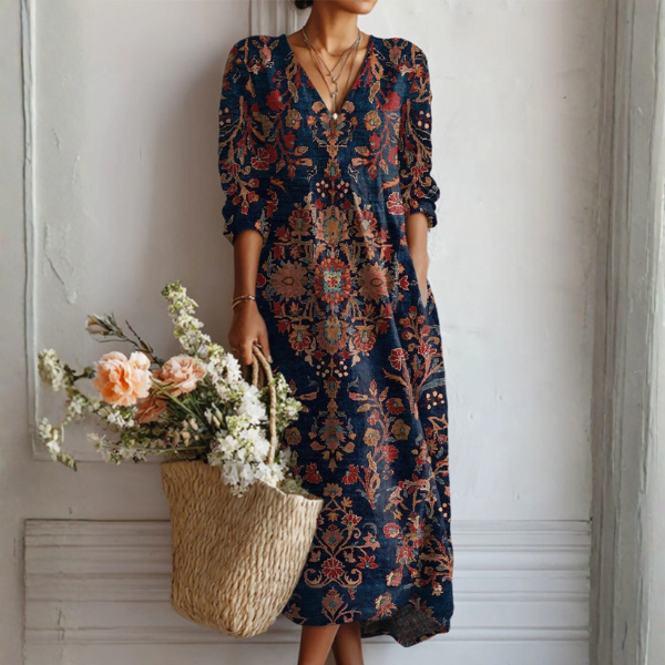 Isla - Elegantes Leinenkleid