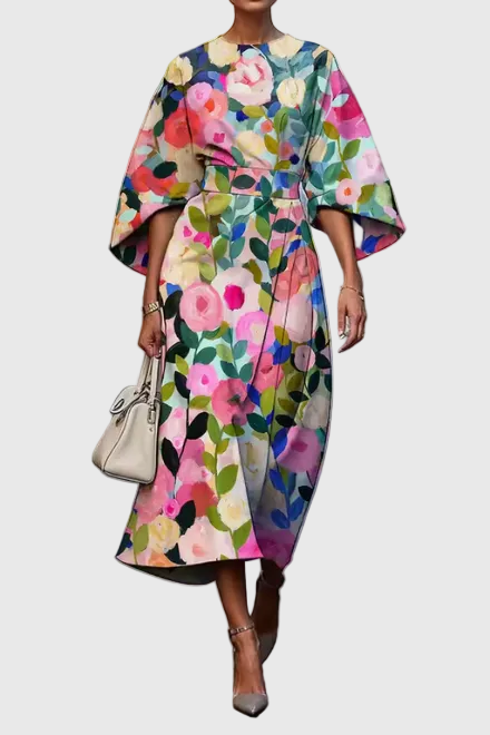 Myrelle - Elegantes Blumen - Kleid