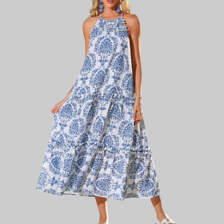 Juliette – Schickes Boho Halter-Tiered Maxikleid