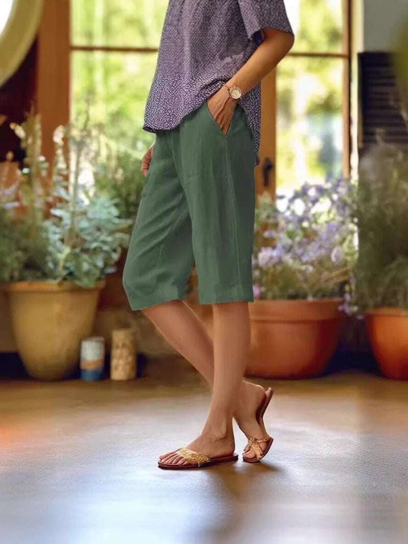 Dorina - Luftige Kniehose mit entspannter Silhouette