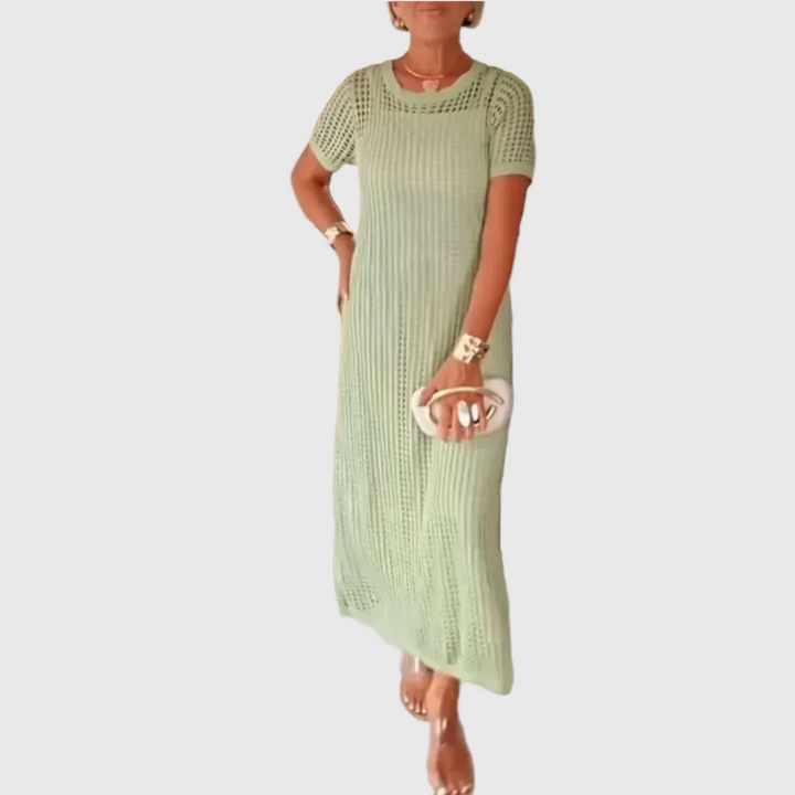 Adeline - Cut-Out Lange Maxikleid + Kostenloses Unterkleid
