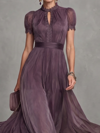 Ashley - Elegantes Chiffon-Maxikleid
