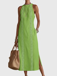 Giselle - Ärmelloses Midi-Kleid mit Spitzen-Details