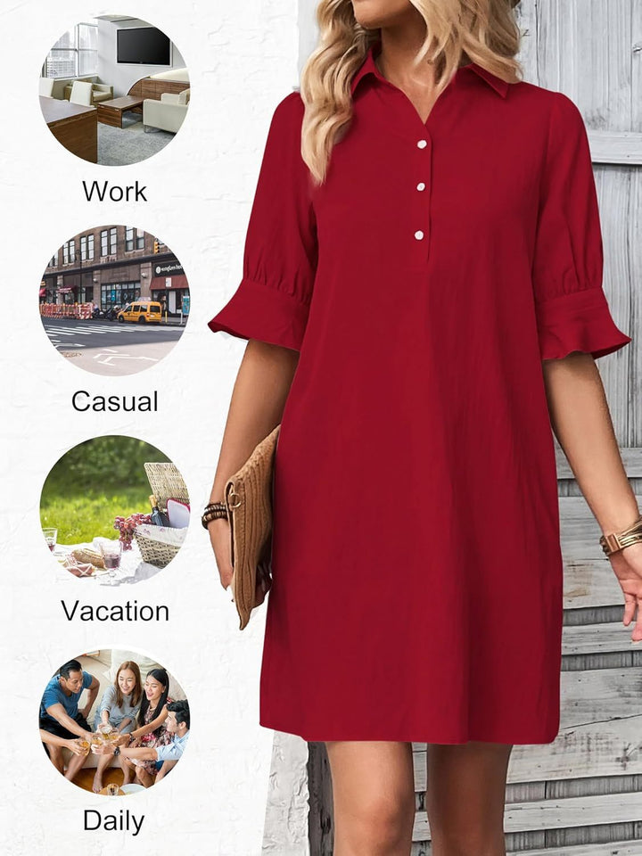 Cameron - Elegantes Kleid mit Rüschen