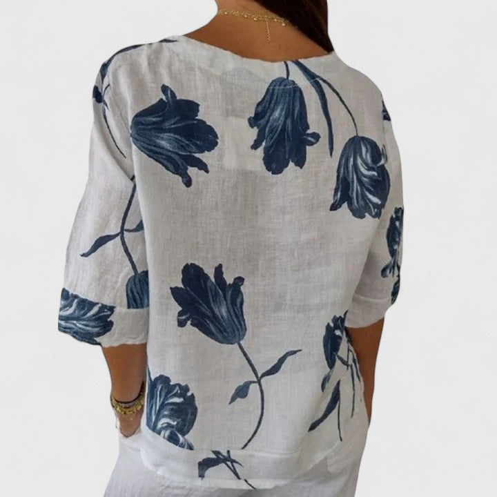 Karoline - Elegante Bluse mit floralem Druck