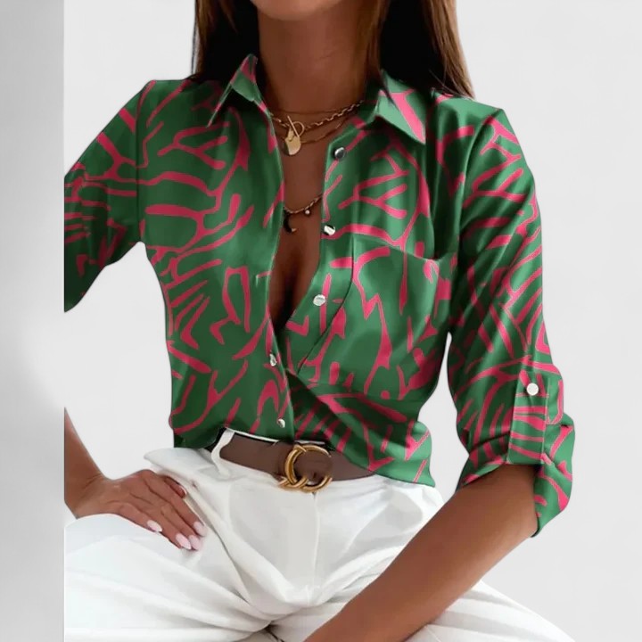 Carmen - Elegante Bluse mit langen Ärmeln