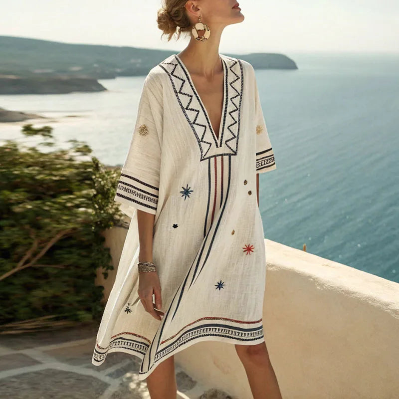 Naomi - Elegantes und Vielseitiges Strandkleid für Sommertage
