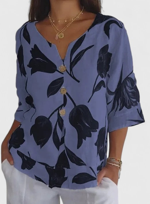 Karoline - Elegante Bluse mit floralem Druck