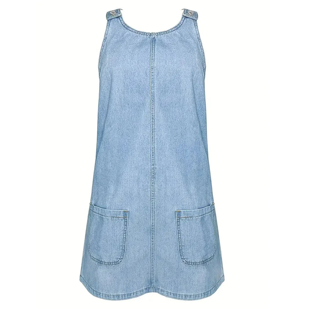 Loren - Entspanntes Denim-Look Kleid
