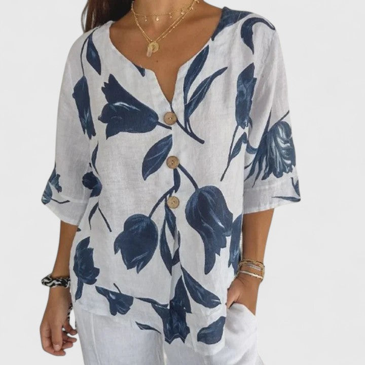 Karoline - Elegante Bluse mit floralem Druck