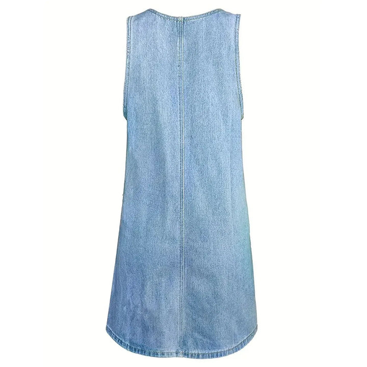 Loren - Entspanntes Denim-Look Kleid