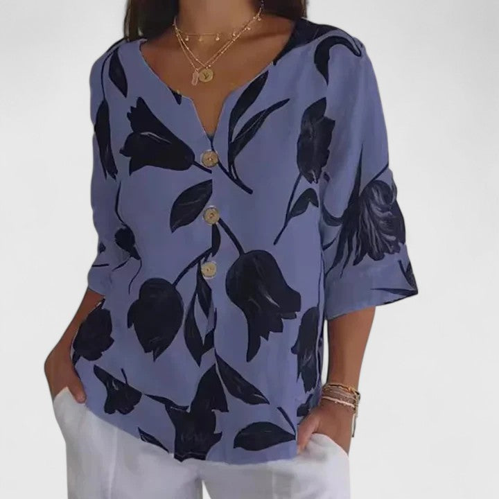 Karoline - Elegante Bluse mit floralem Druck