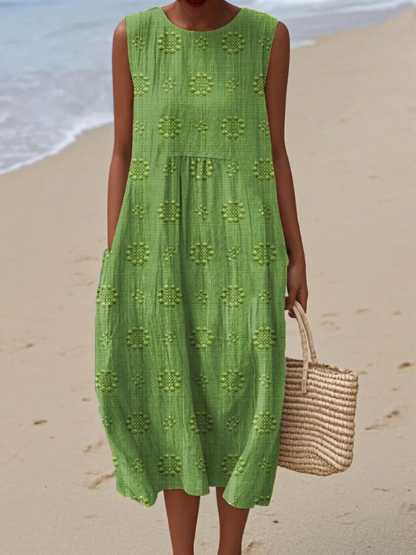 Serena - Entspanntes ärmelloses Kleid
