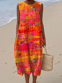 Marielle - Tropisches Midi-Kleid