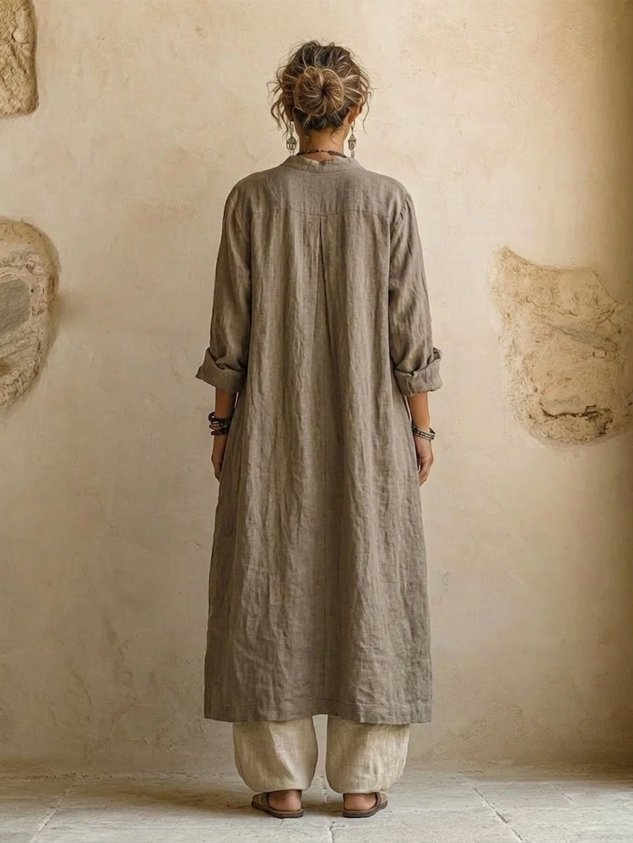 Christine - Elegantes Drei-Teile-Set mit künstlerischem Print
