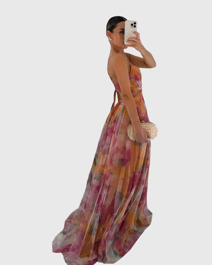 Gretchen - Florales Maxikleid