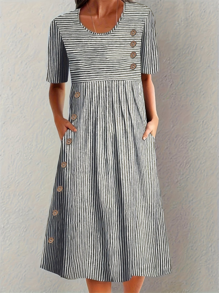 Whitney - Gestreiftes Sommerkleid