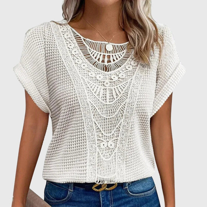 Elaine - Elegante Ibiza-Stil Bluse