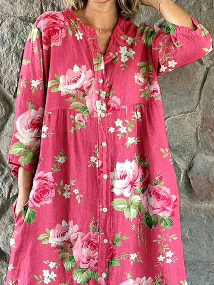 Maddie - Kunst Blumen Kleid