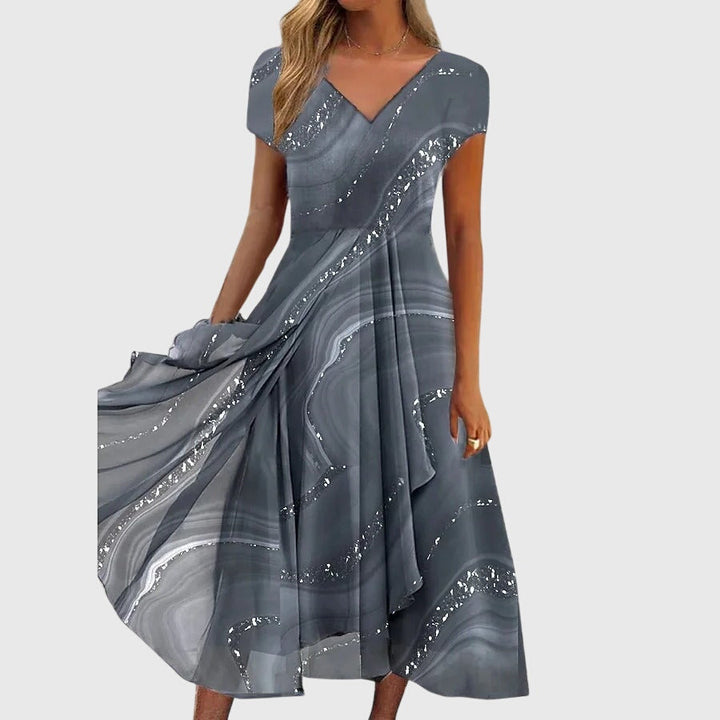 Asha - Fliessendes Midi-Kleid