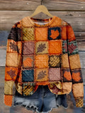 Almgard | Damen Patchwork Sweatshirt für den Herbst