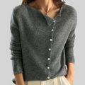 Annika | Damen Cardigan mit Knöpfen – Strickjacke