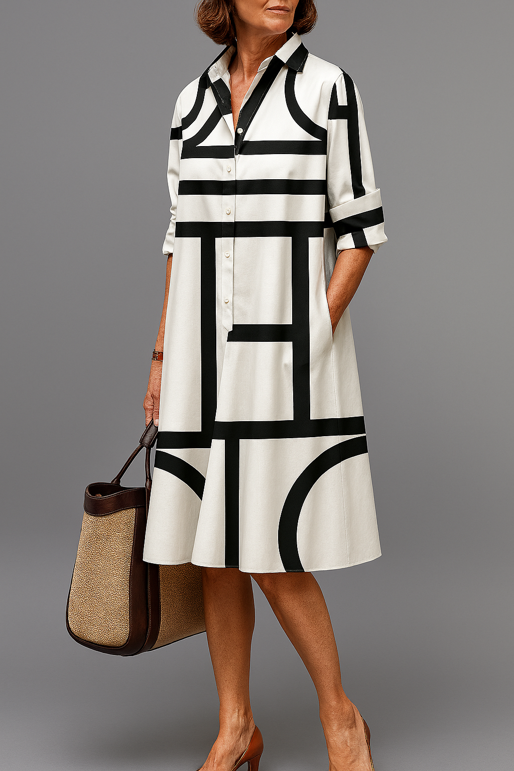 Annette - Stilvolles Midi-Kleid