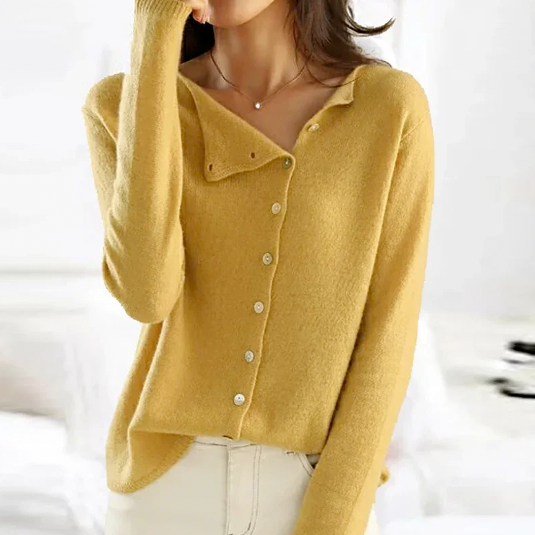 Brunella | Damen Strickjacke mit Knopfdetails