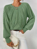 Brunhilde | Damen Pullover mit Zopfmuster