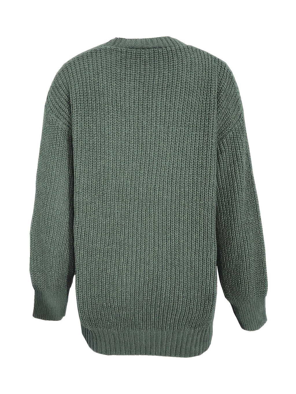 Brunike | Damen Oversize Strickjacke mit Knopfverschluss