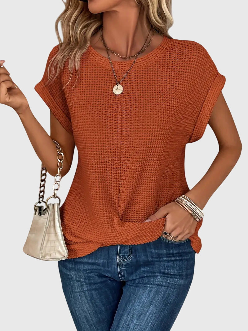 Bristol - Elegante Bluse mit Rundhalsausschnitt