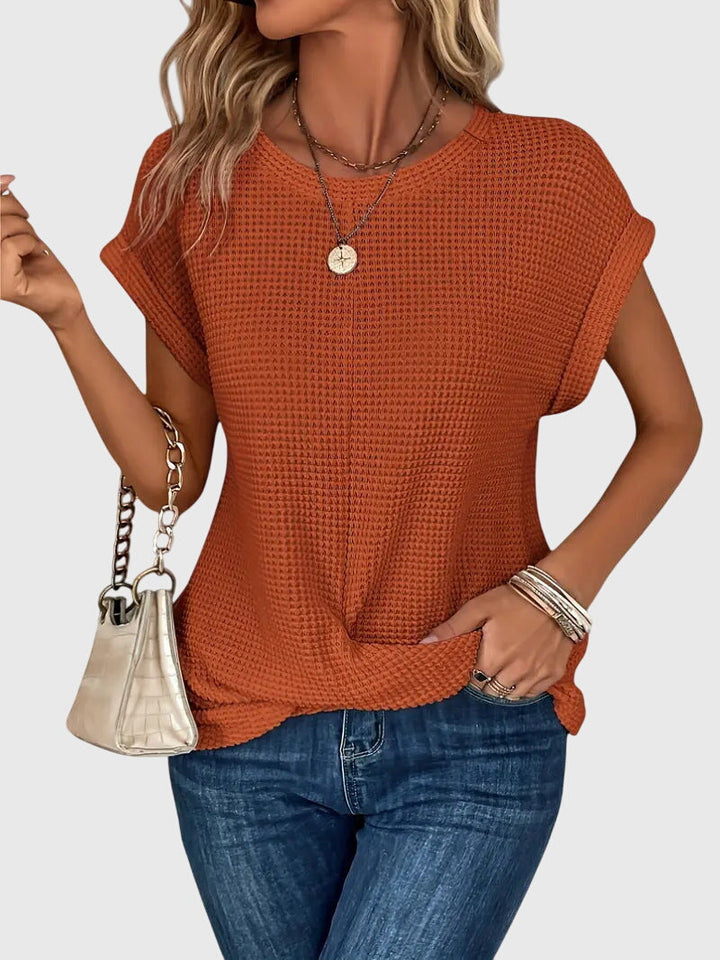 Bristol - Elegante Bluse mit Rundhalsausschnitt