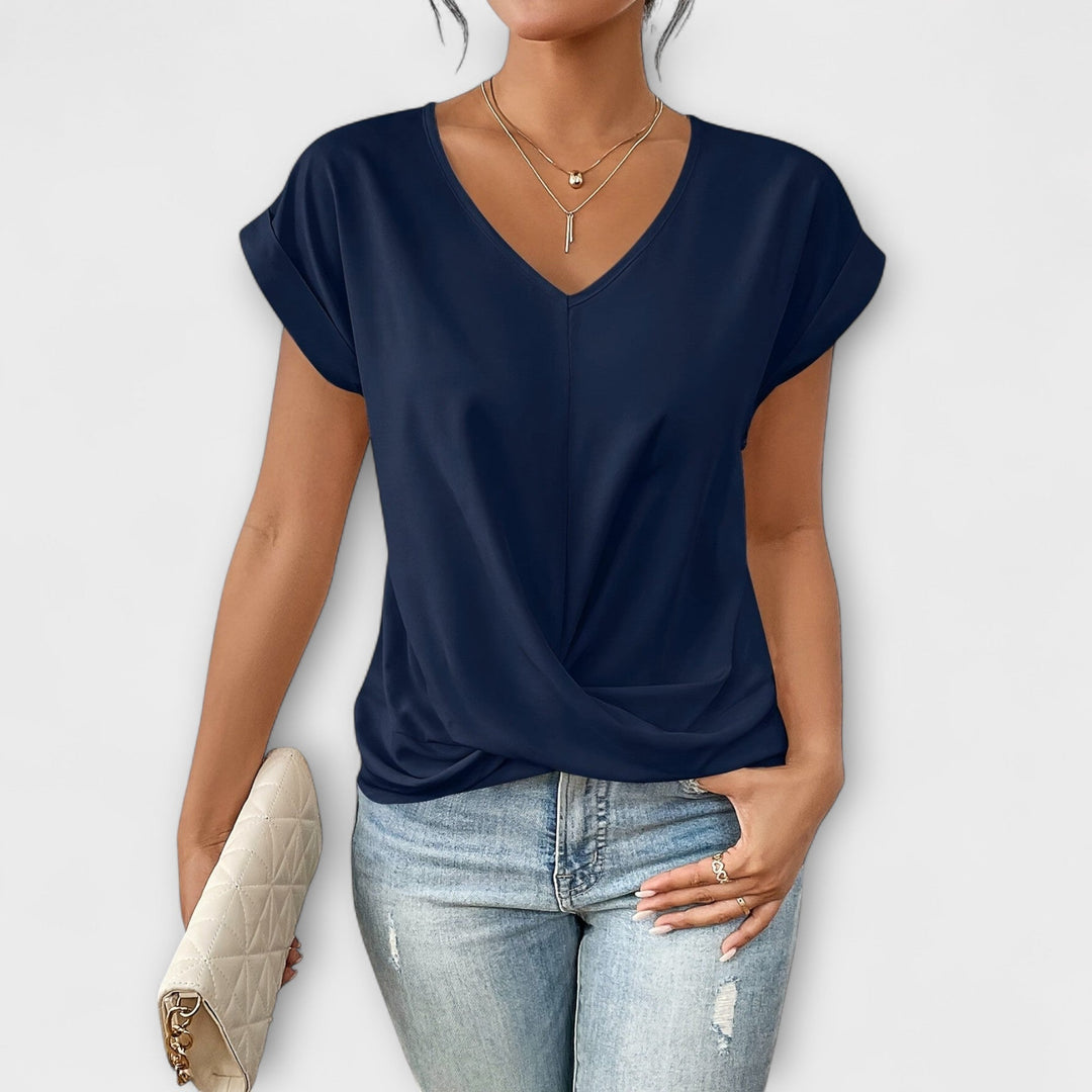 Ashford - Elegantes V-Ausschnitt-Top