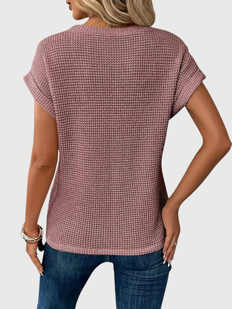 Bristol - Elegante Bluse mit Rundhalsausschnitt