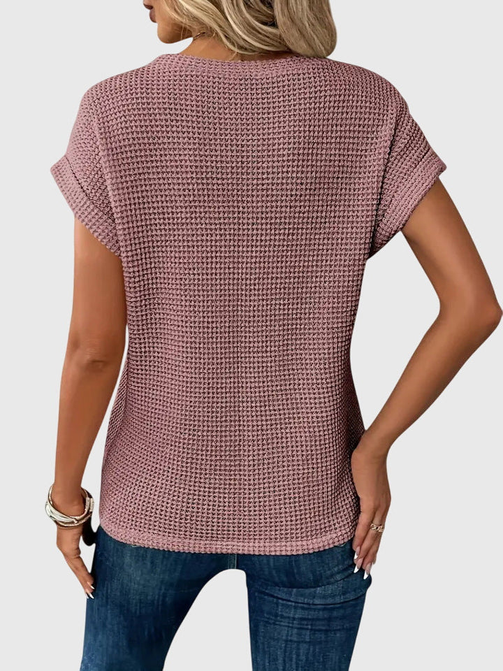 Bristol - Elegante Bluse mit Rundhalsausschnitt