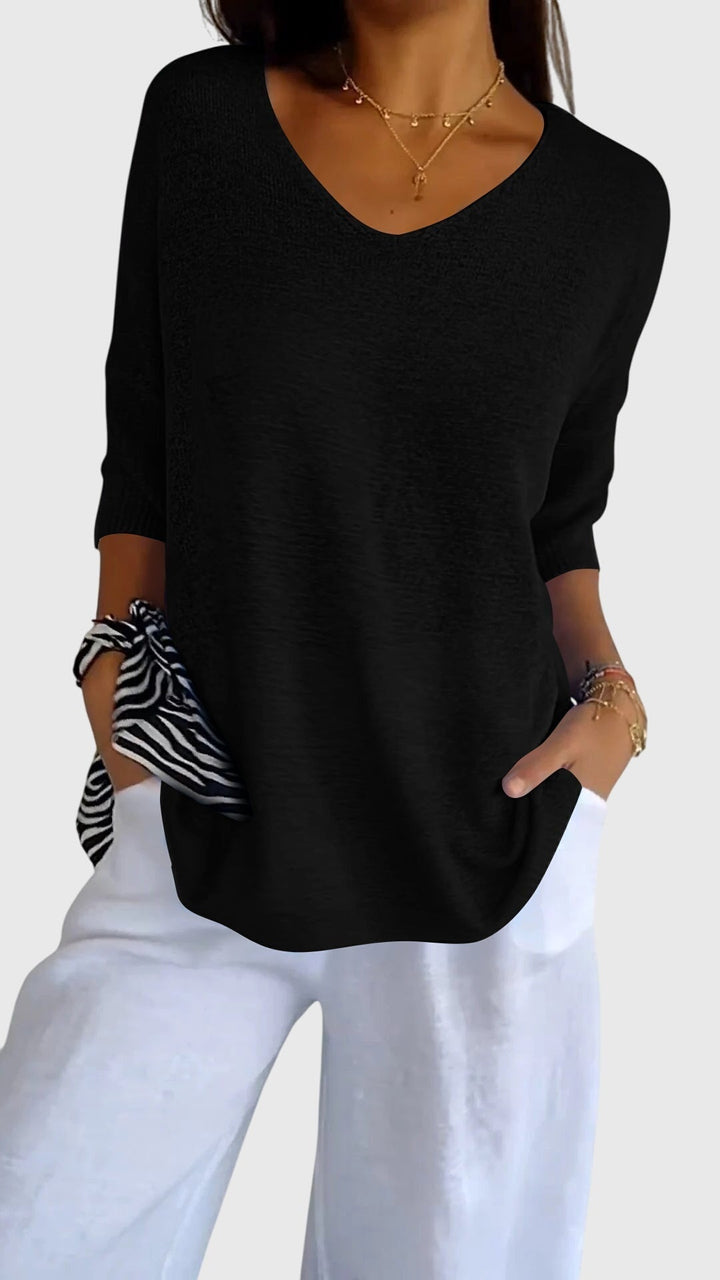 Myrial - Elegantes V-Ausschnitt-Top