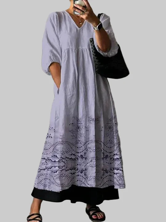 Kelsey - Elegantes Bedrucktes Kleid