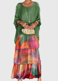 Ella - Langes und Fliessendes Elegantes Kleid