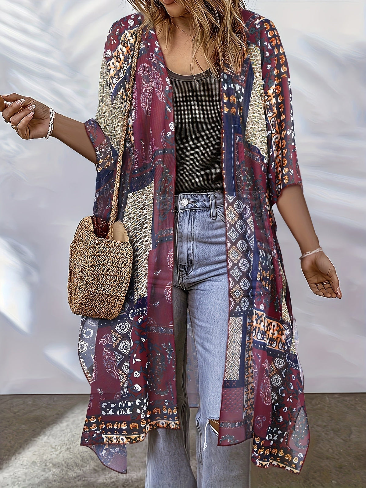 Audrey - Bohemian Langer Cardigan