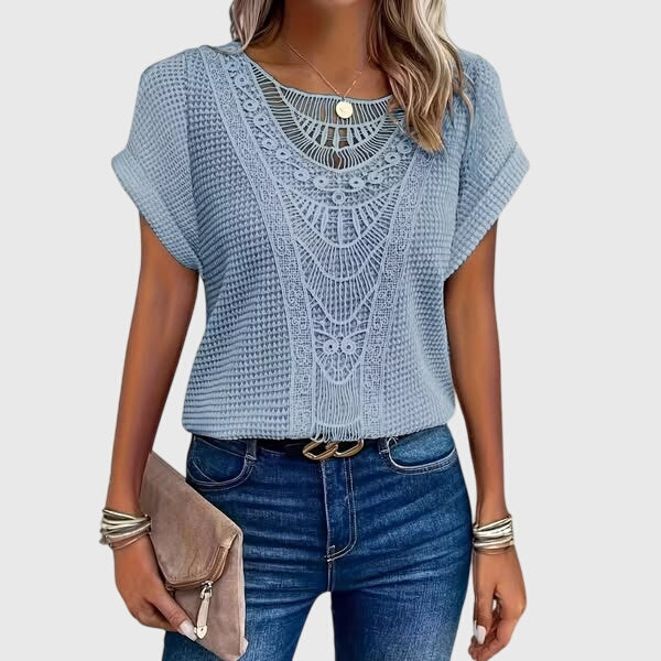 Elaine - Elegante Ibiza-Stil Bluse