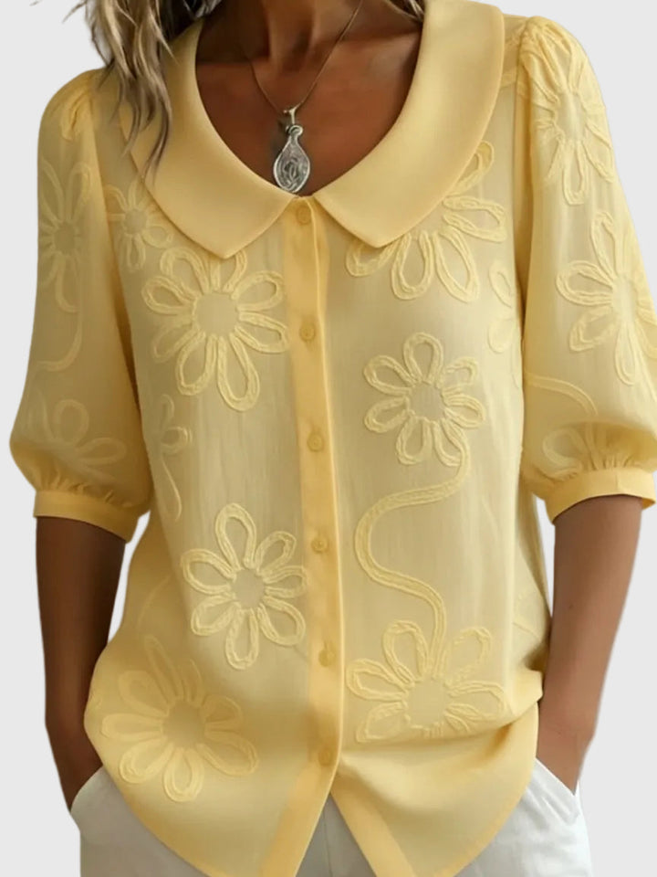 Vinica - Elegante florale, leichte Bluse