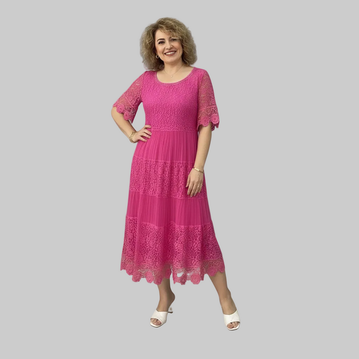 Camille - Spitzen-Detail Kleid
